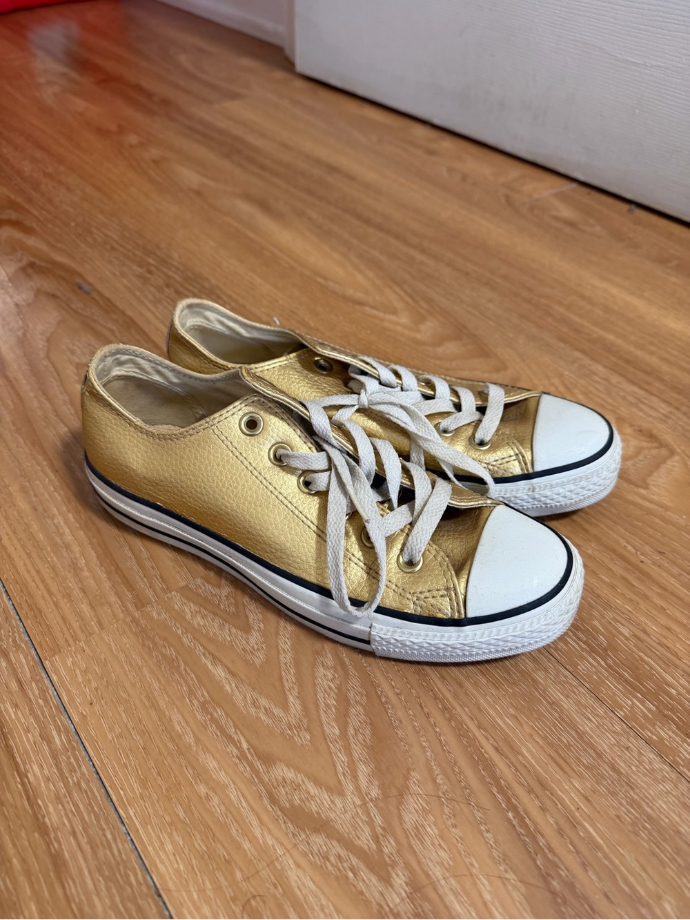 Converse Gold Low-Top Sneakers